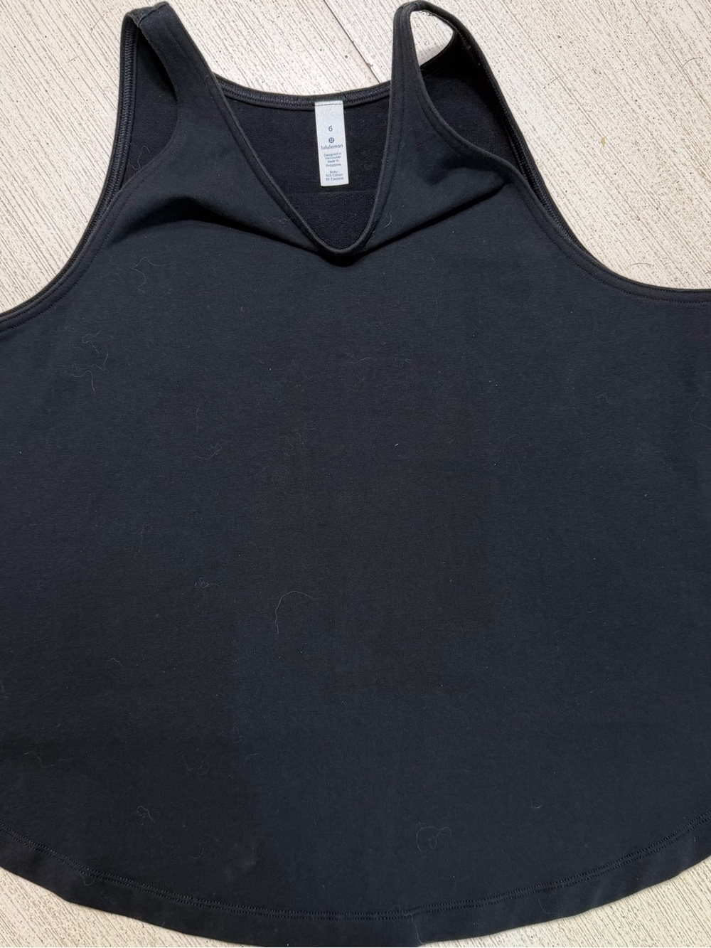 lululemon athletica Black Scoop Neck Tank Top